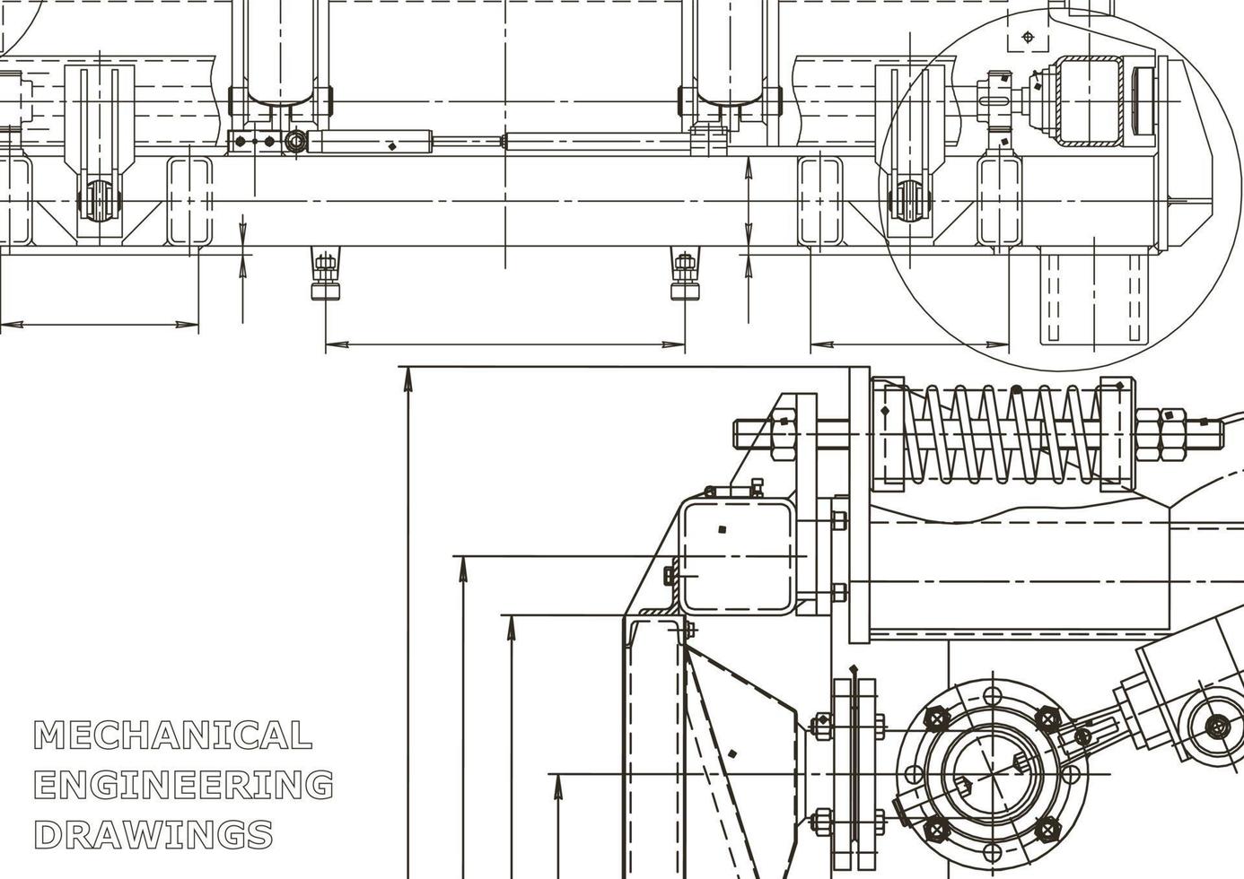 bandiera di vettore. disegno tecnico. fabbricazione di strumenti meccanici vettore