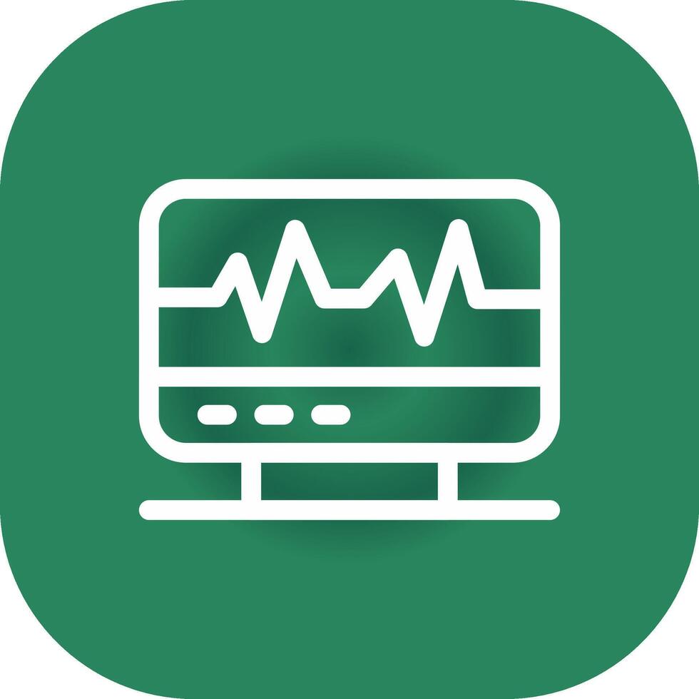 elettrocardiogramma creativo icona design vettore