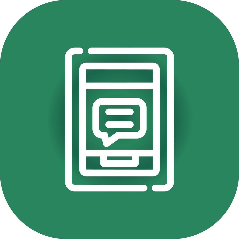 Messaggio su Telefono creativo icona design vettore