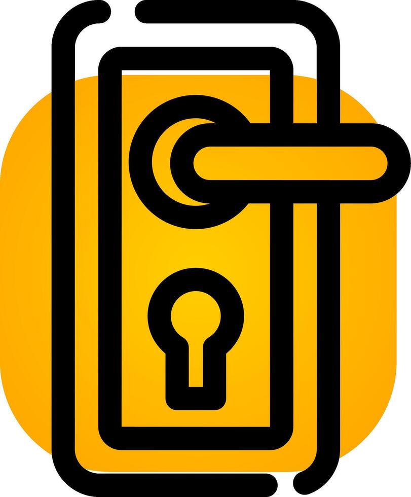 porta serratura creativo icona design vettore