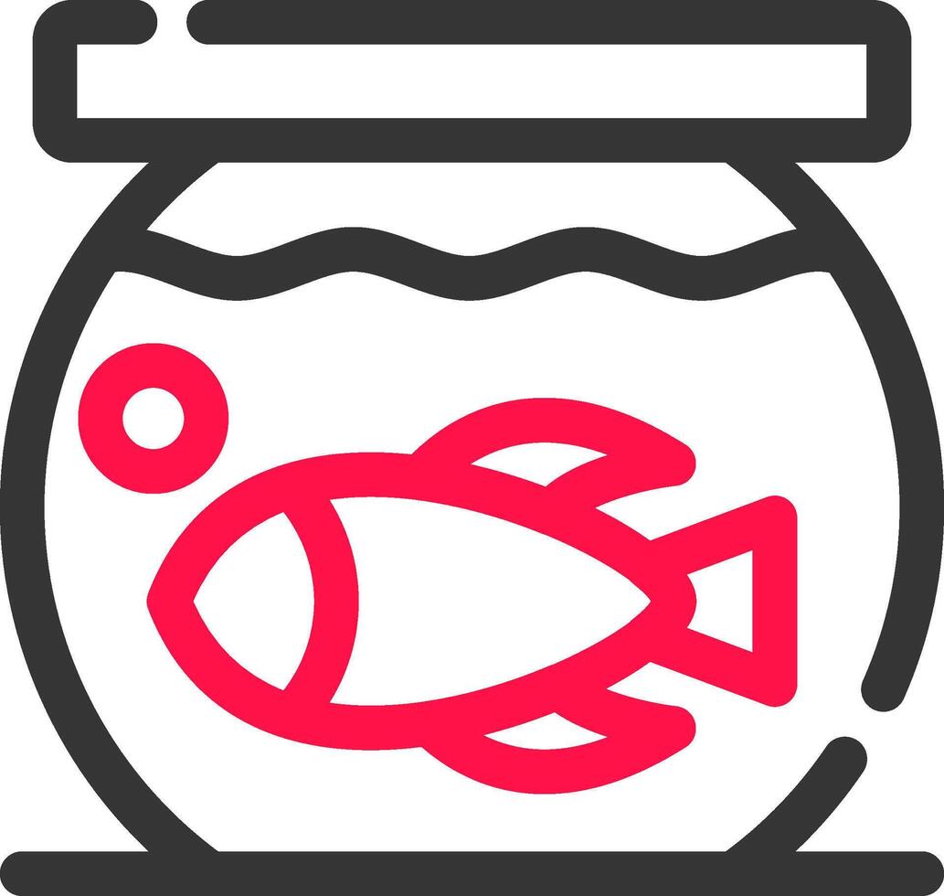 pesce ciotola creativo icona design vettore