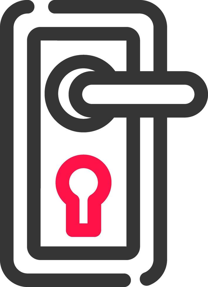 porta serratura creativo icona design vettore