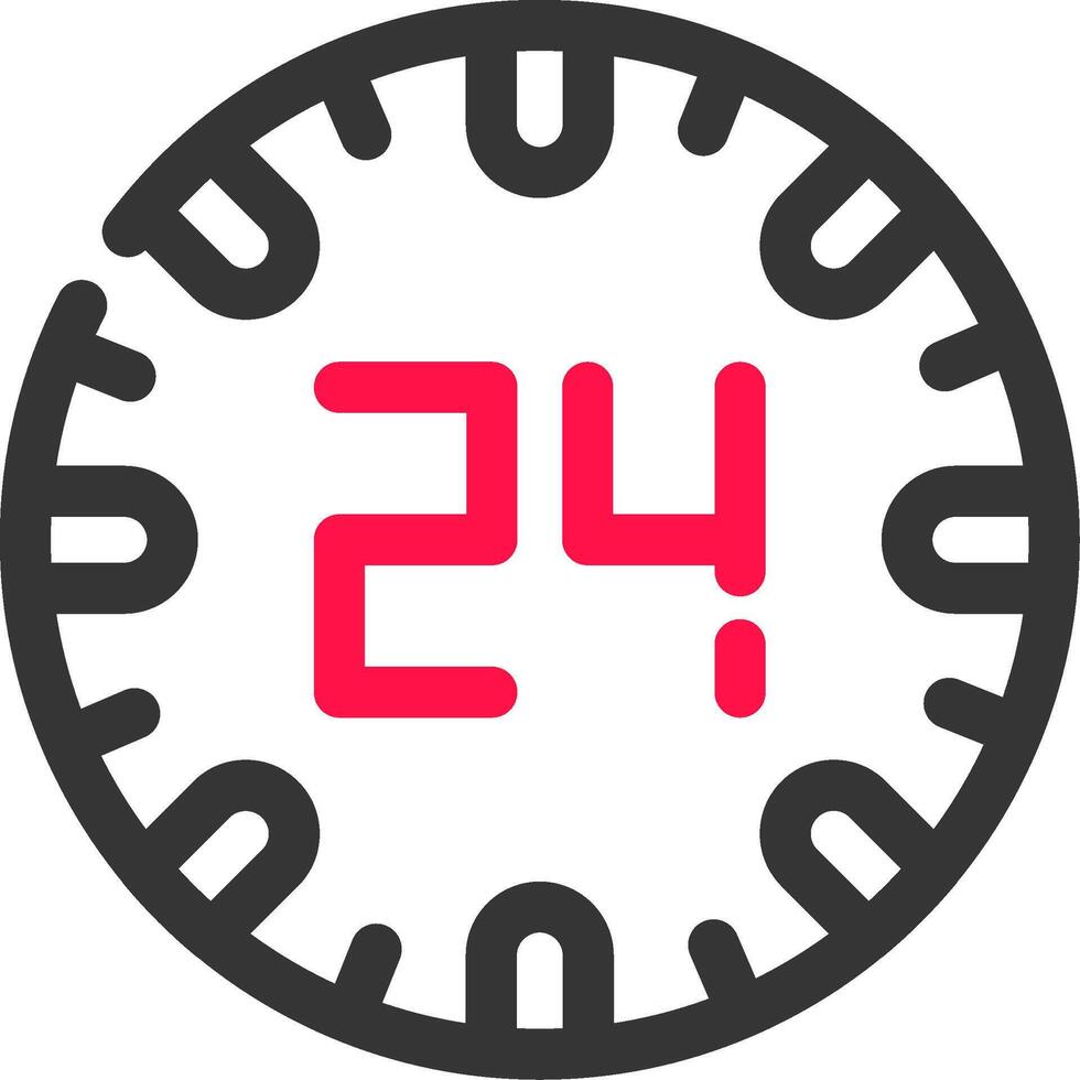 24 ore creativo icona design vettore