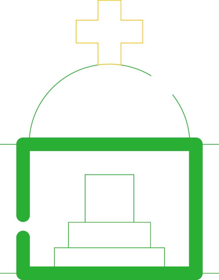 mausoleo creativo icona design vettore