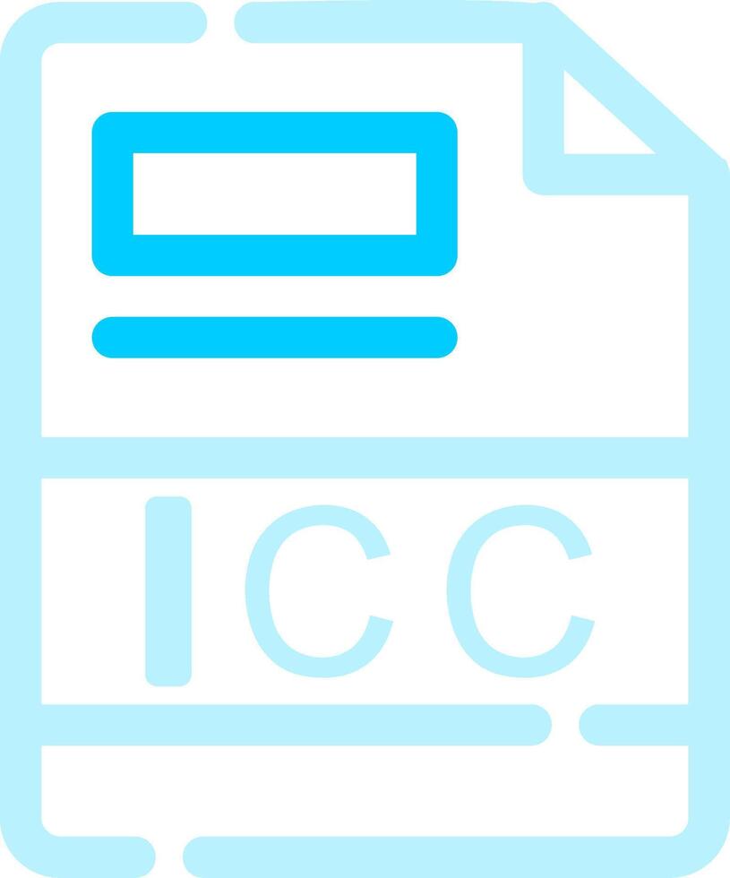 icc creativo icona design vettore