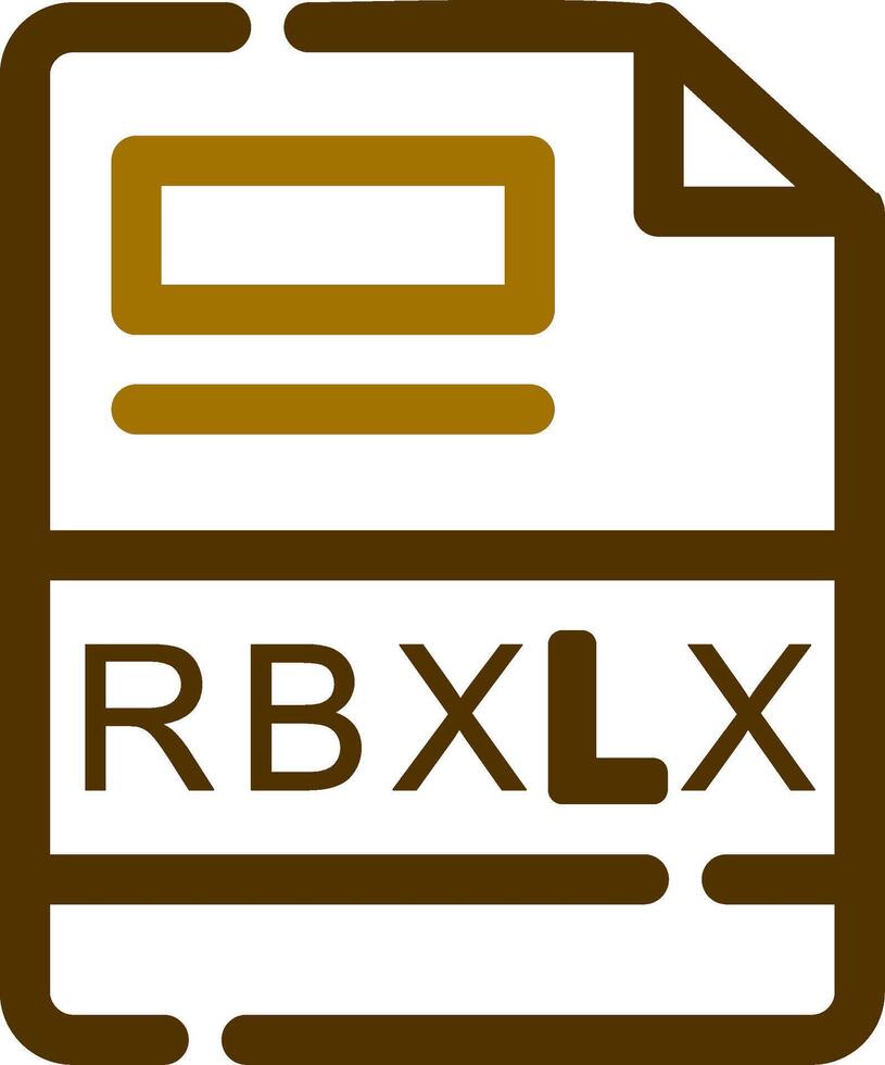 rbxlx creativo icona design vettore