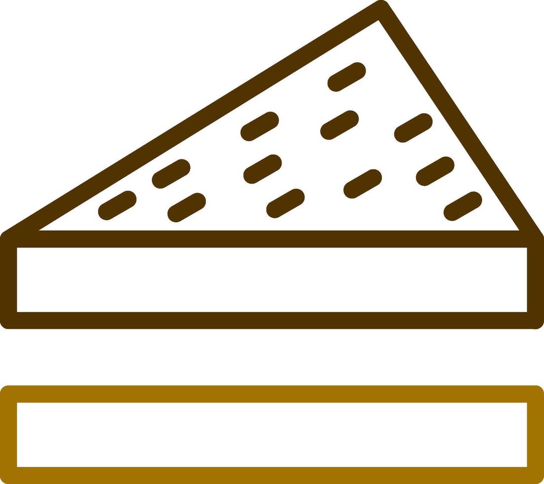 Sandwich creativo icona design vettore