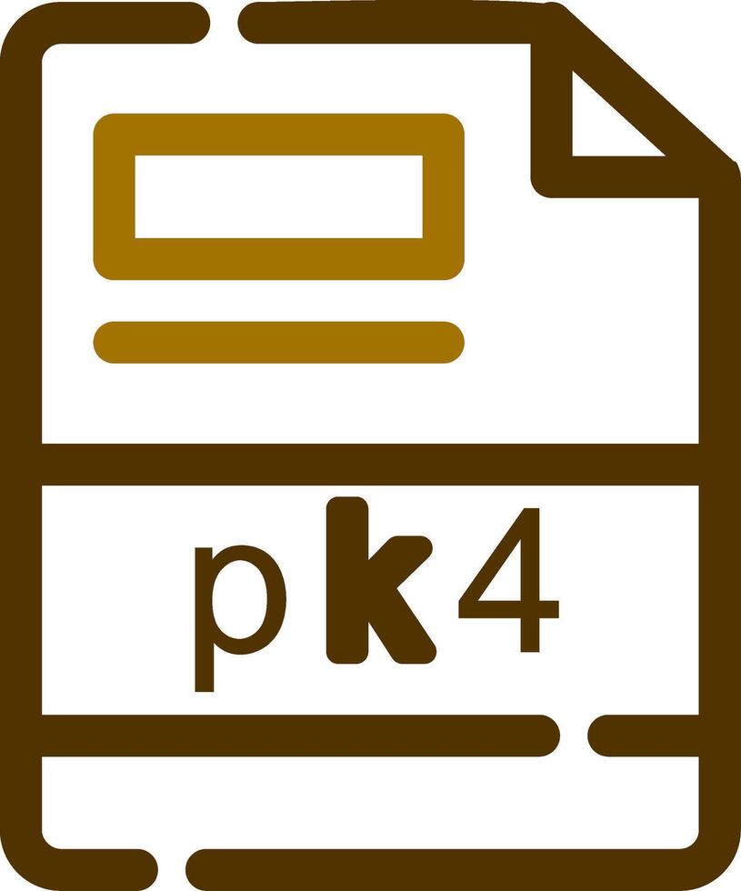 pk4 creativo icona design vettore