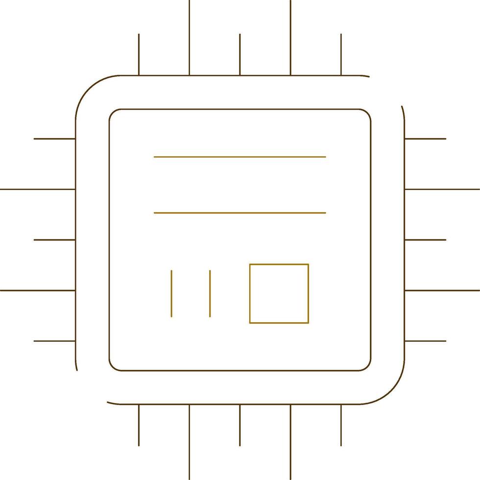 microchip creativo icona design vettore