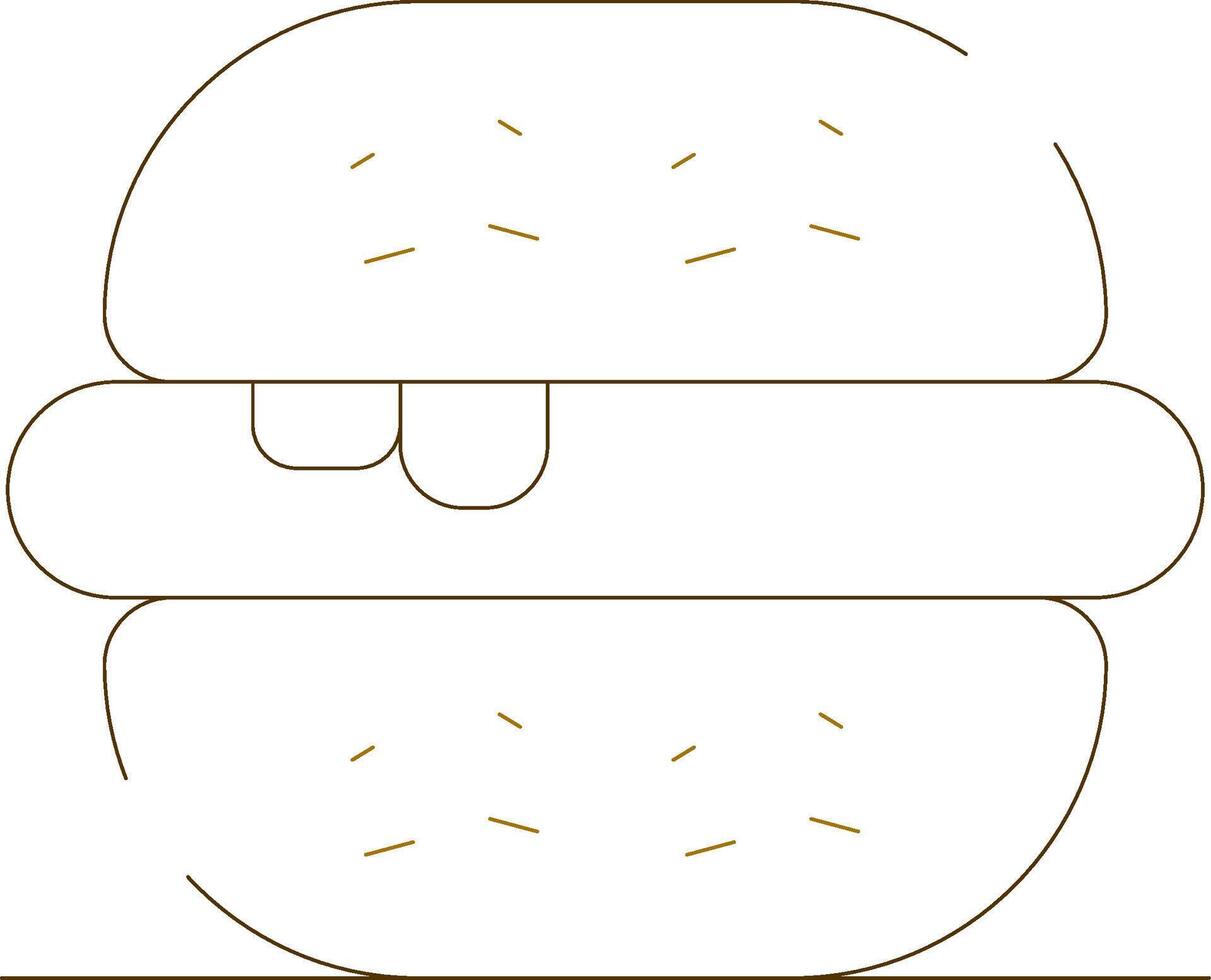 hamburger creativo icona design vettore