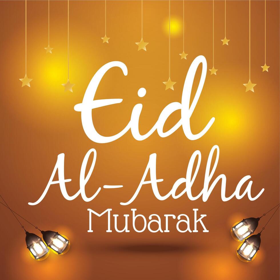 eid ul adha mubarak sfondo design vettore