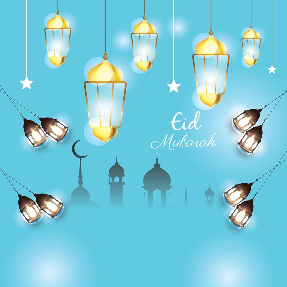 eid ul adha mubarak sfondo design vettore