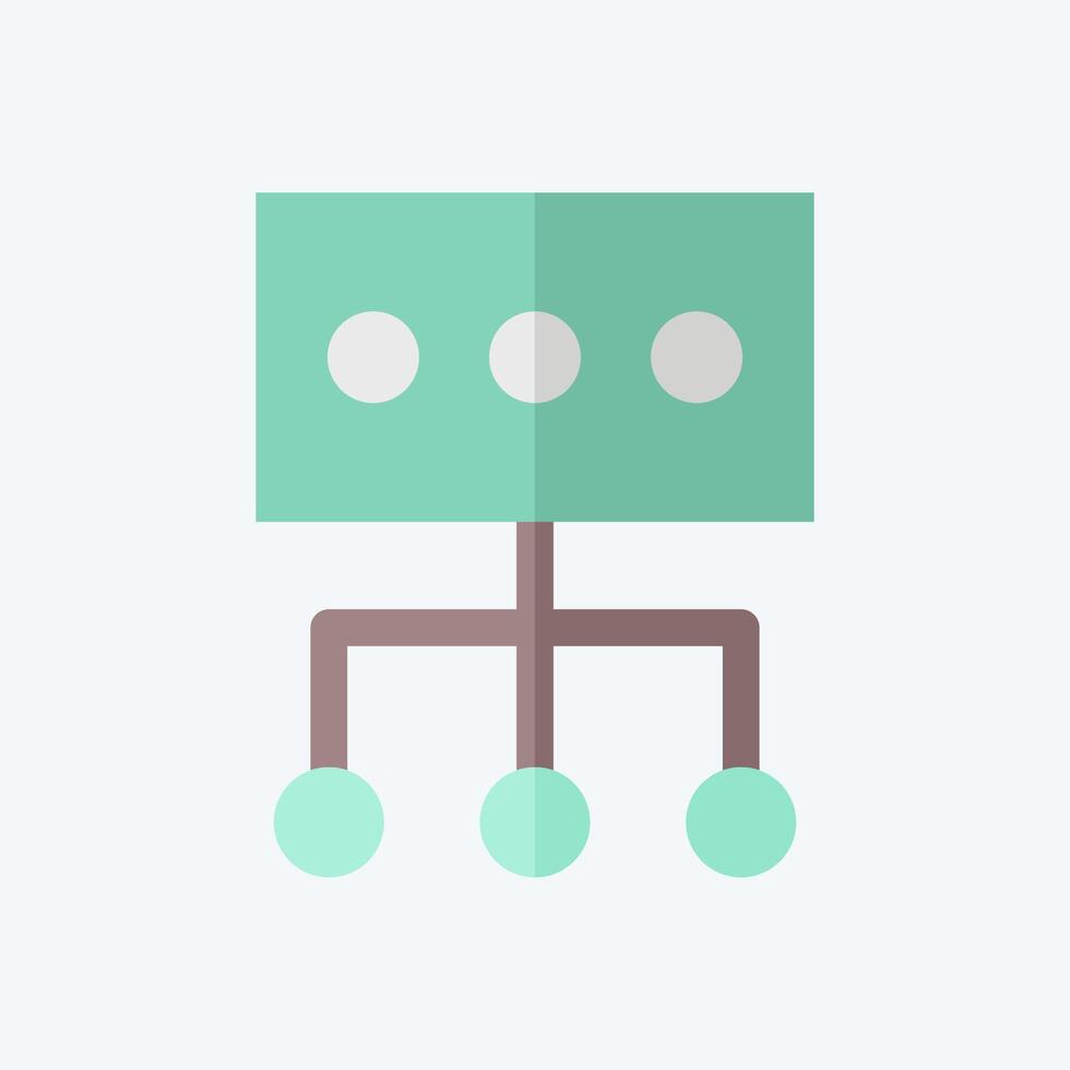 icona dati. relazionato per sociale Rete simbolo. piatto stile. semplice design illustrazione vettore