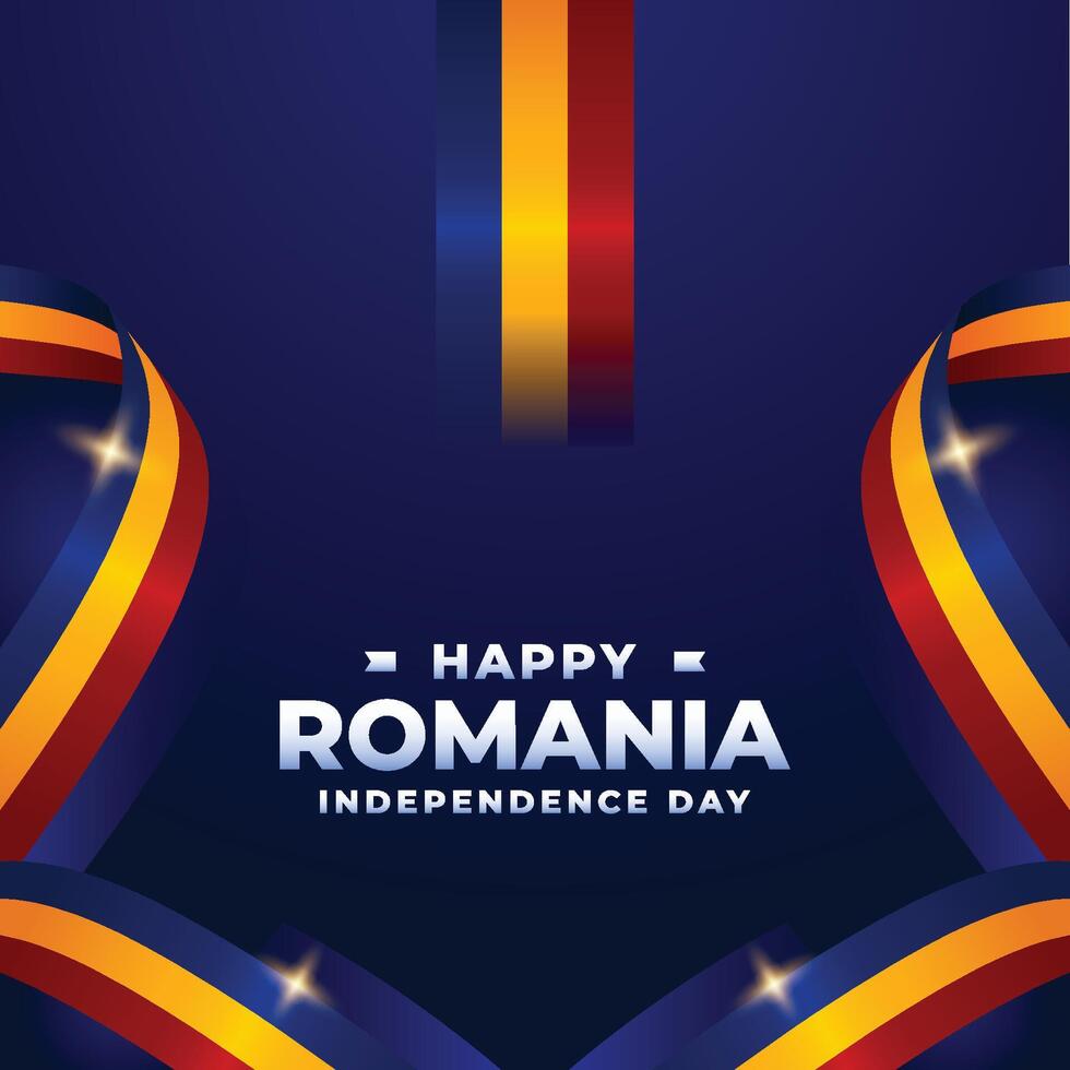 Romania indipendenza giorno design illustrazione collezione vettore