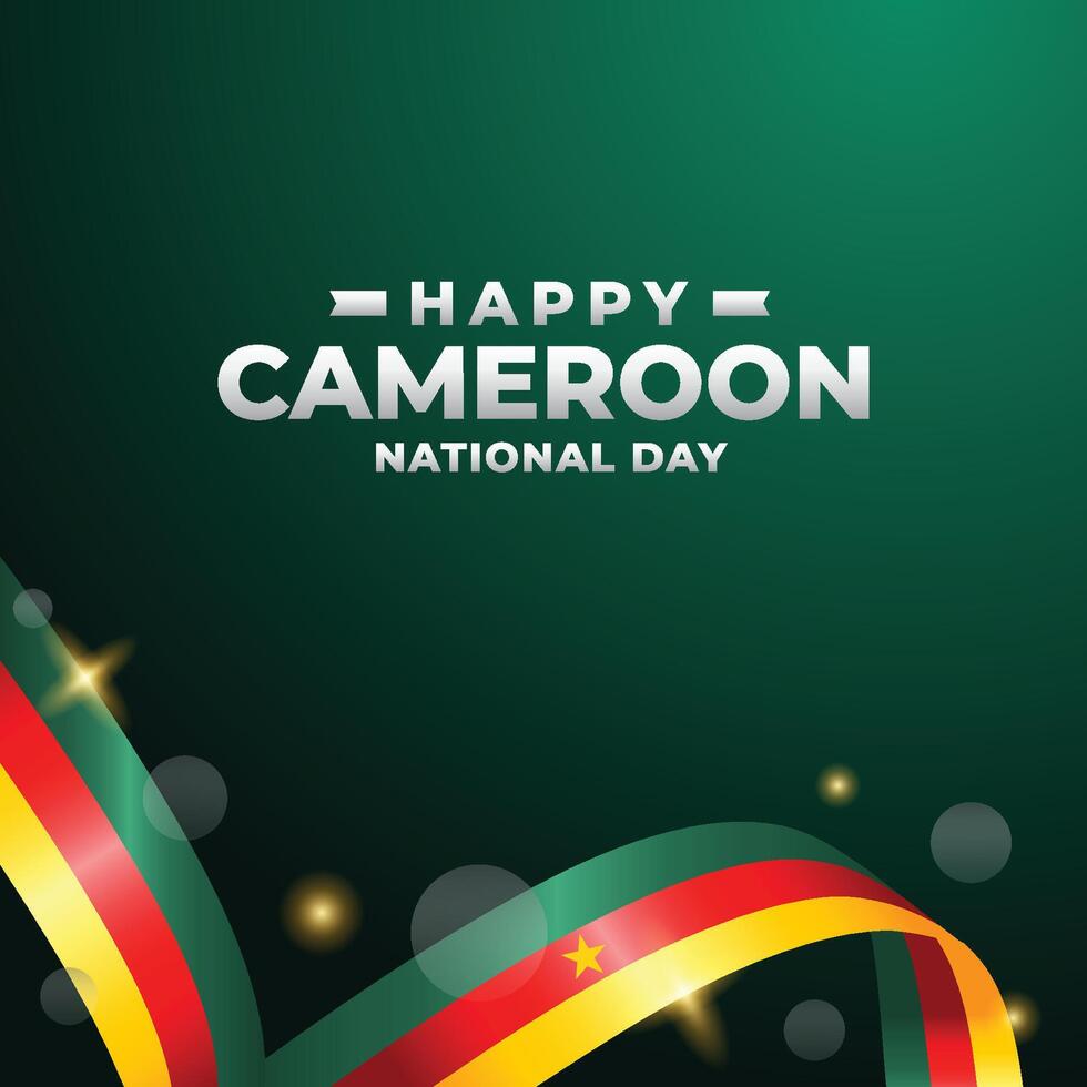 camerun nazionale giorno design illustrazione collezione vettore