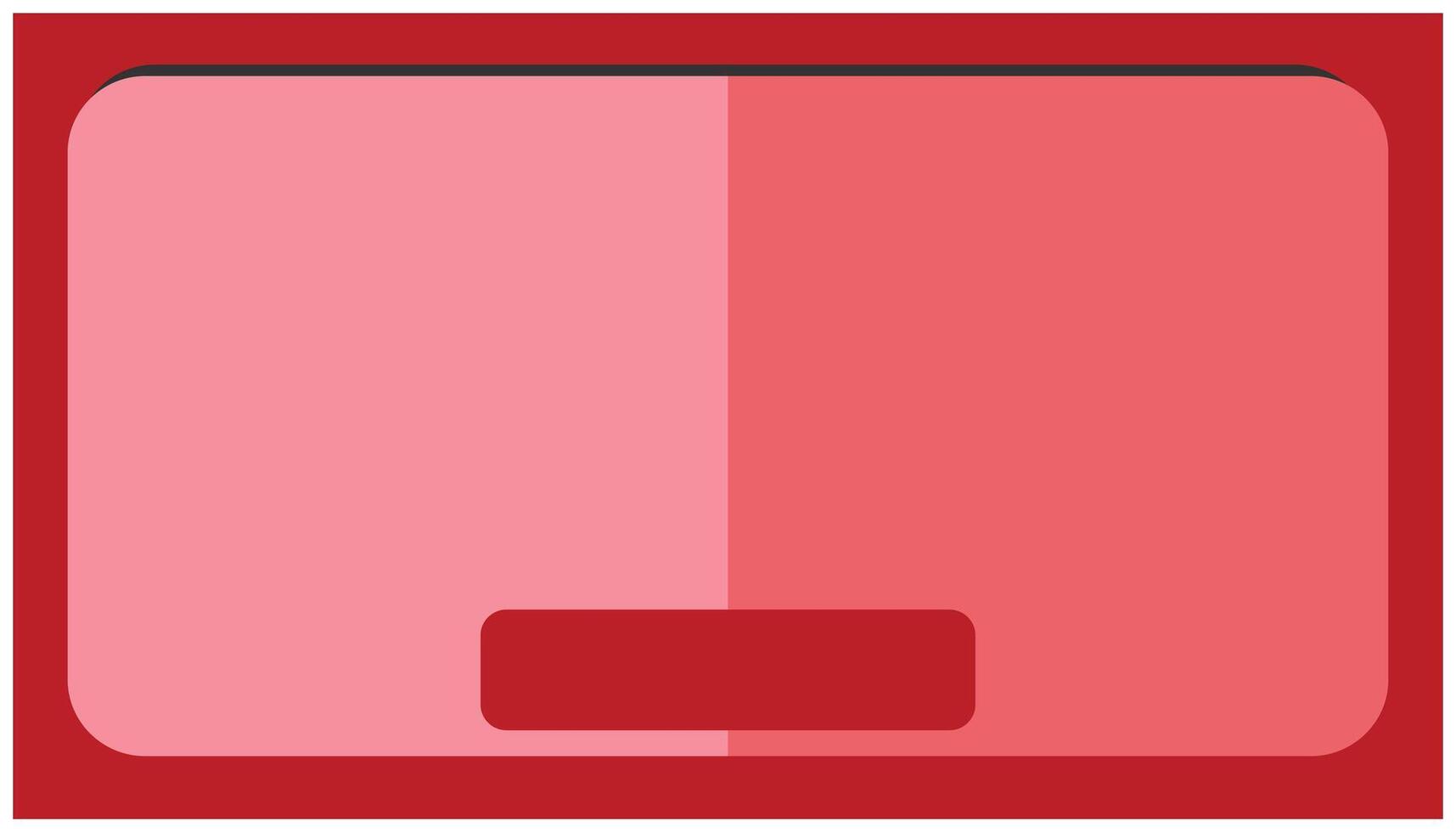 vettore illustrazione di un' computer tenere sotto controllo con un' vuoto schermo su un' bianca sfondo. semplice sfondo astratto illustrazione nel piatto stile. grafico design modello elementi.