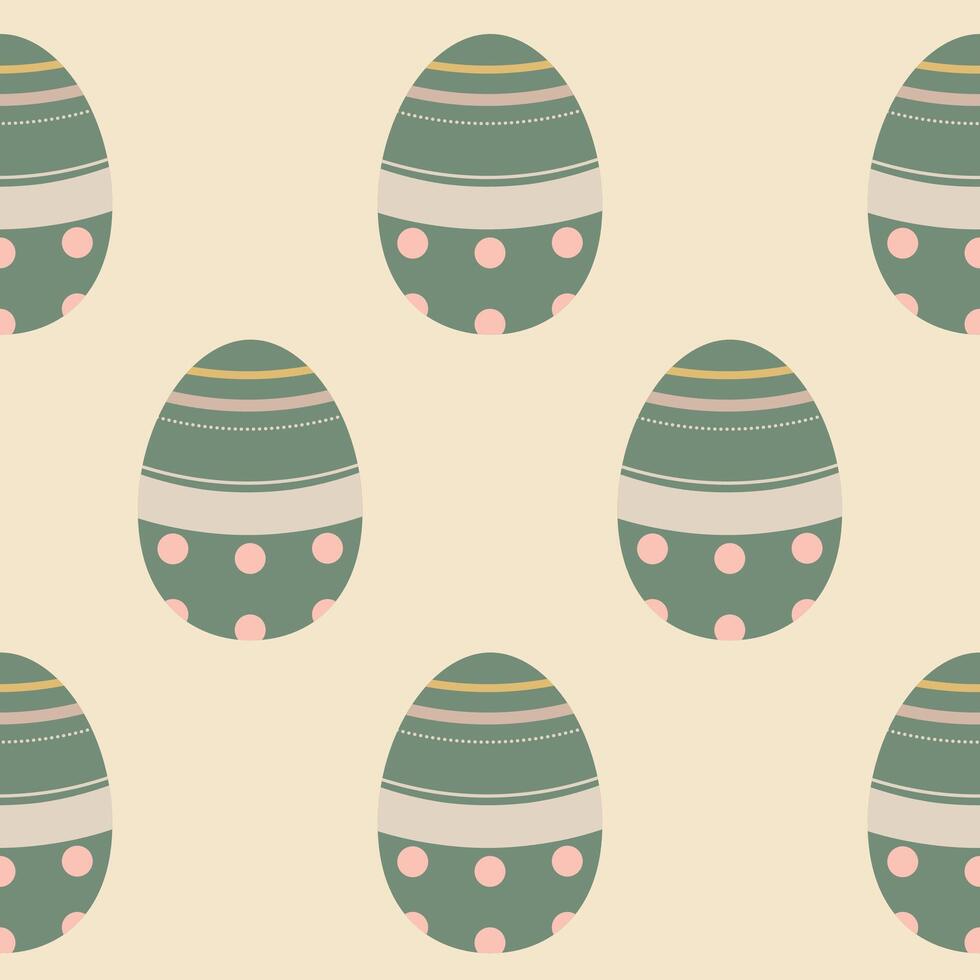 Pasqua uova senza soluzione di continuità modello, Pasqua simbolo, decorativo vettore elementi, Pasqua uova semplice modello