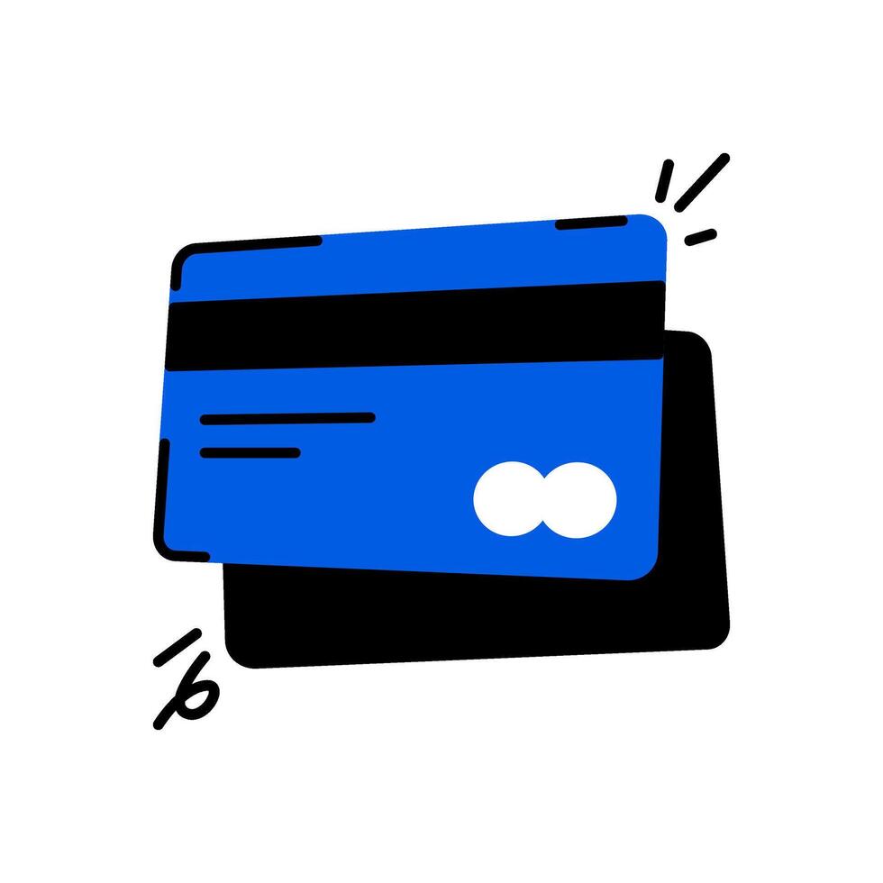 vettore illustrazione credito carta icona