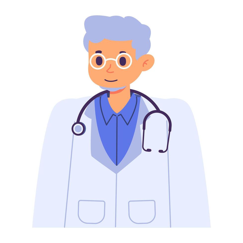 vettore illustrazione di medico avatar