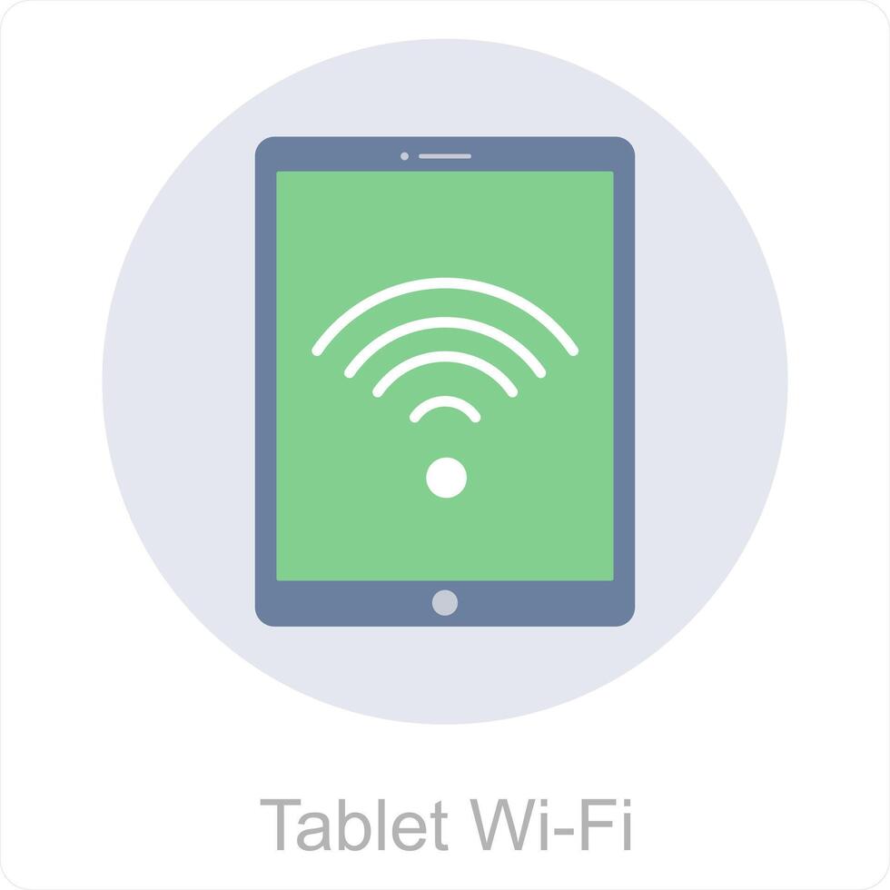 tavoletta Wi-Fi e mobile icona concetto vettore