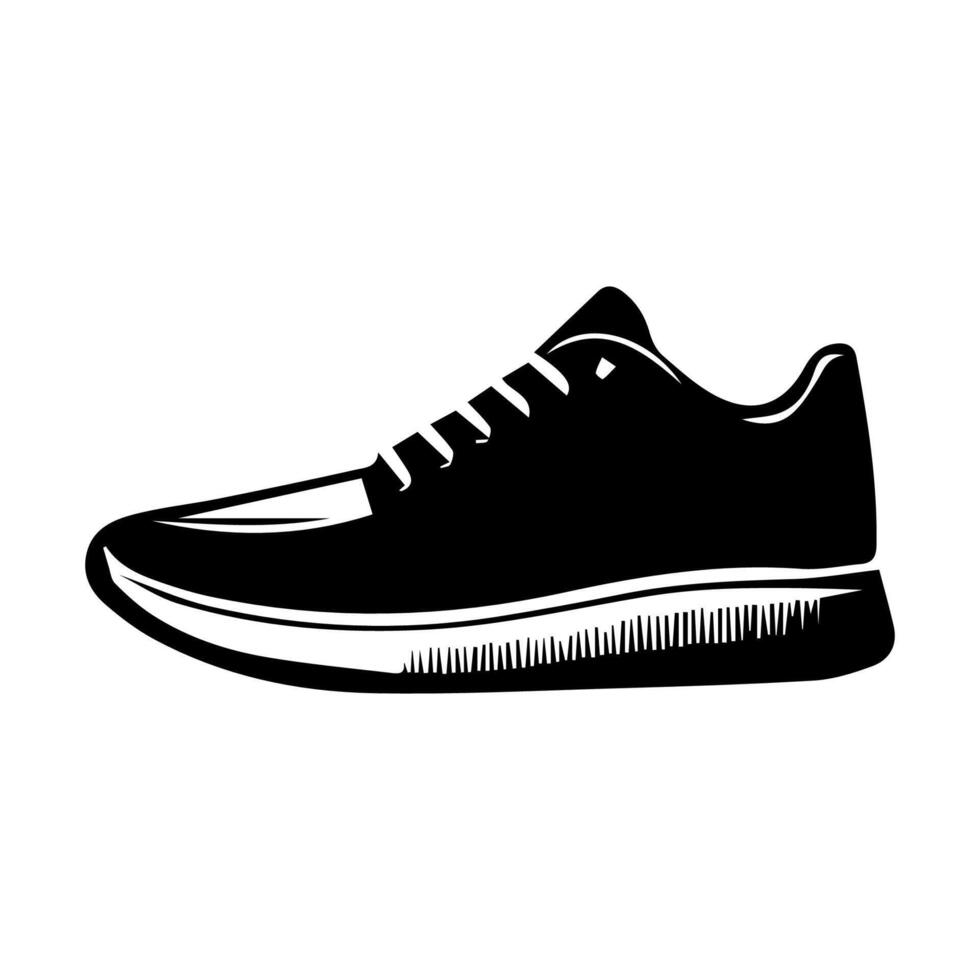 scarpa icona su bianca sfondo. vettore illustrazione