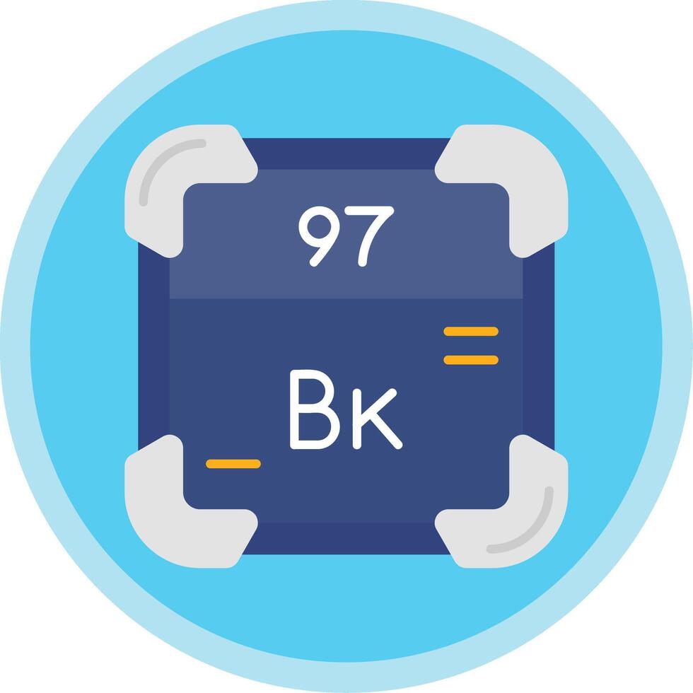 berkelium piatto Multi cerchio icona vettore