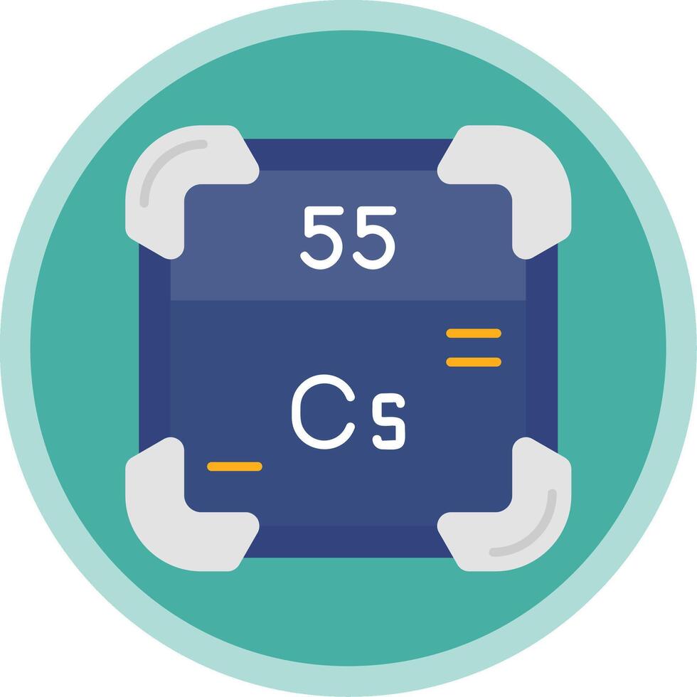 cesio piatto Multi cerchio icona vettore