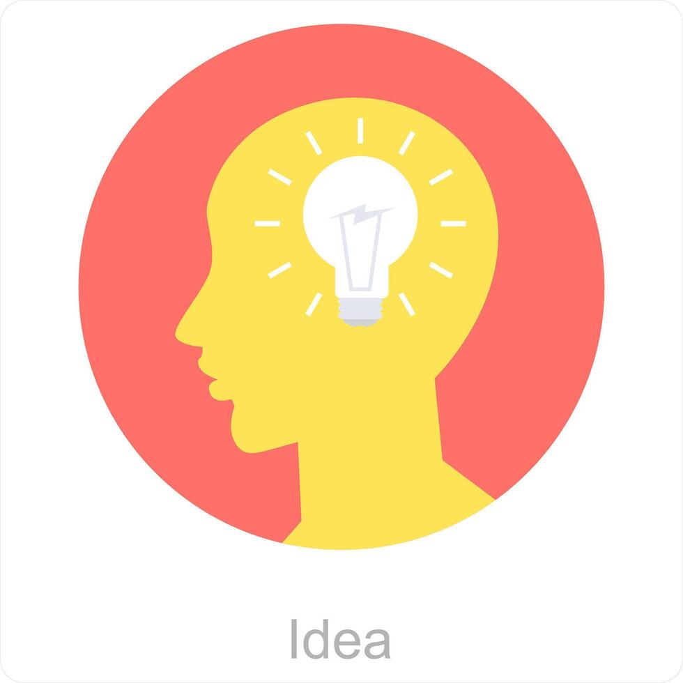 idea e innovazione icona concetto vettore