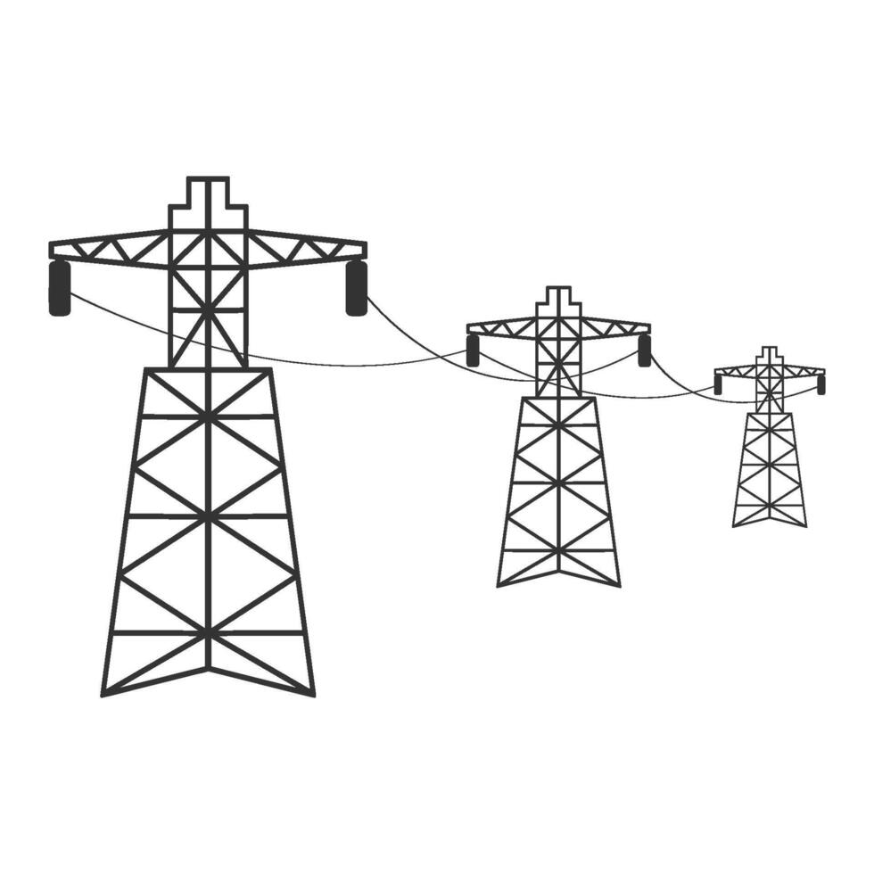 elettricità Torre vettore illustrazione