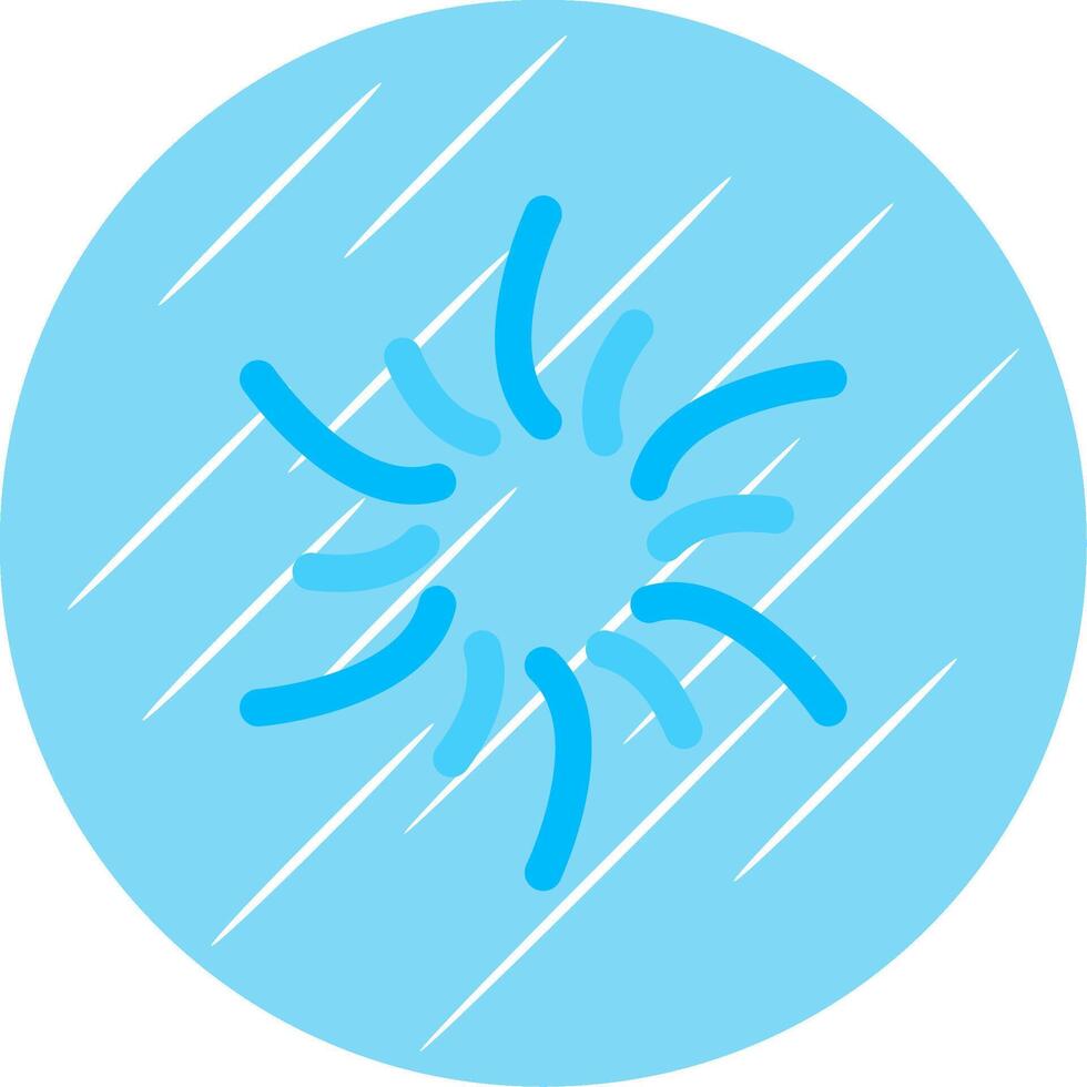 ciclone piatto blu cerchio icona vettore
