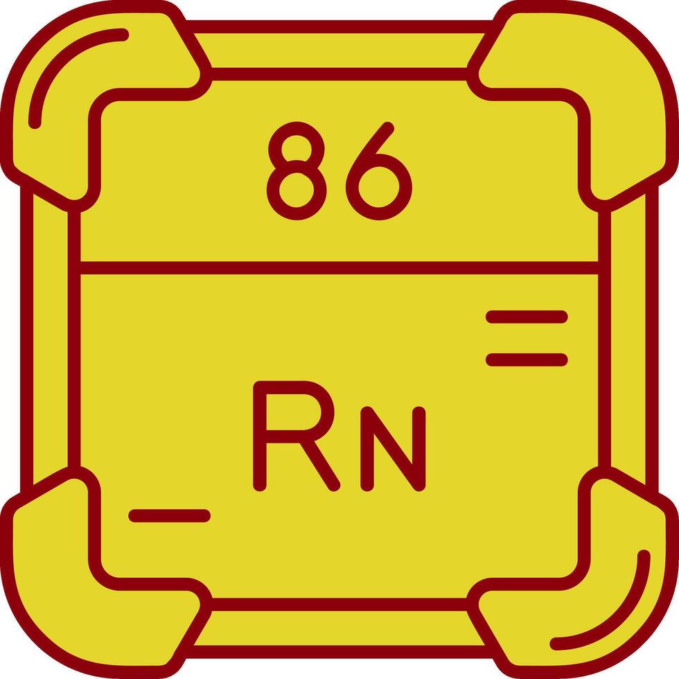 radon Vintage ▾ icona vettore