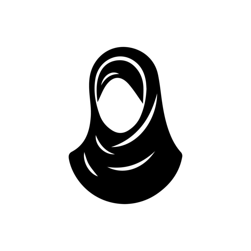 modello di logo di vettore di bellezza del hijab delle donne