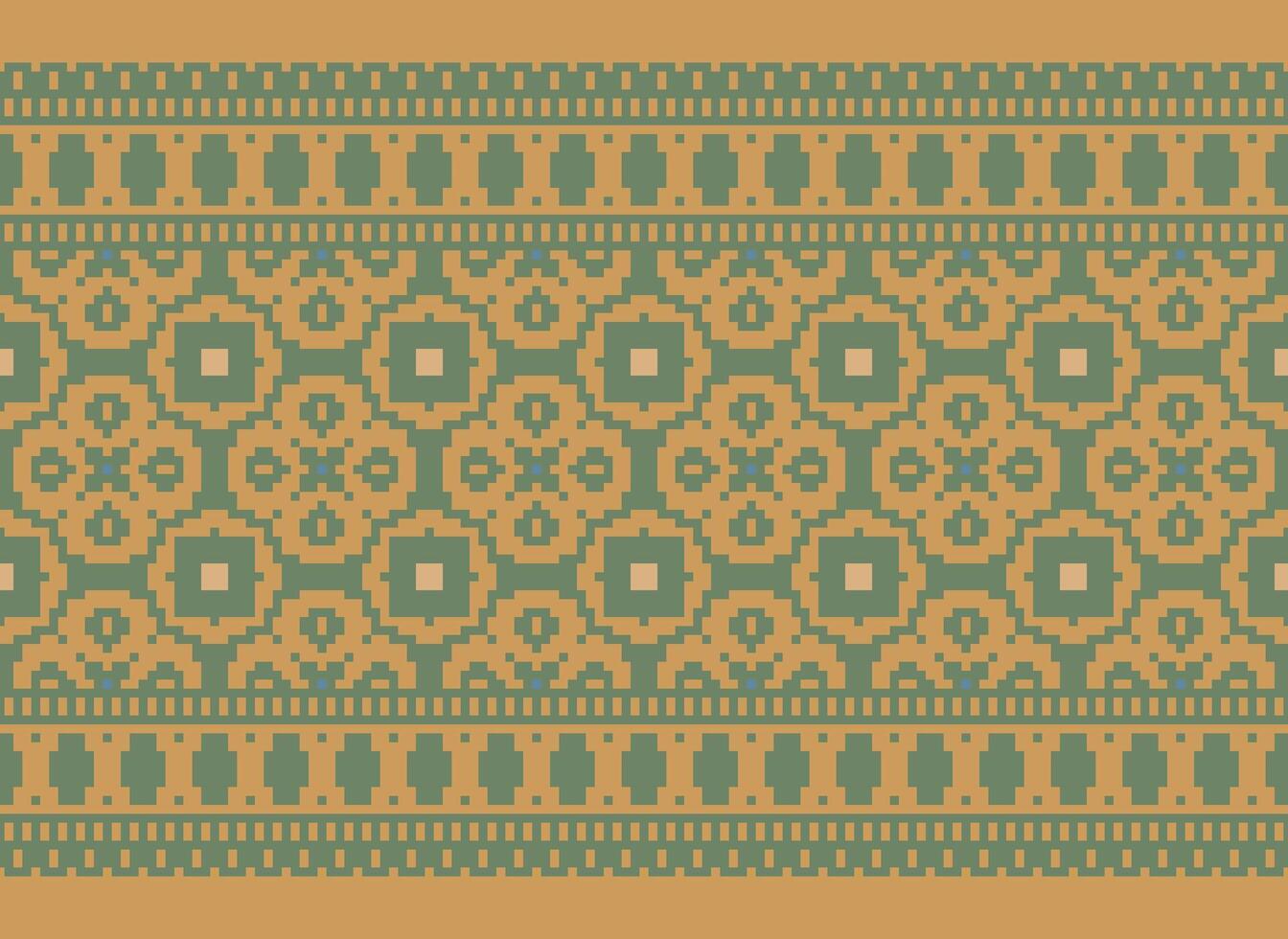 geometrico etnico modello. pixel modello. design per vestiario, tessuto, sfondo, sfondo, avvolgere, batik. maglieria, ricamo stile. azteco geometrico arte ornamento Stampa. vettore illustrazione.