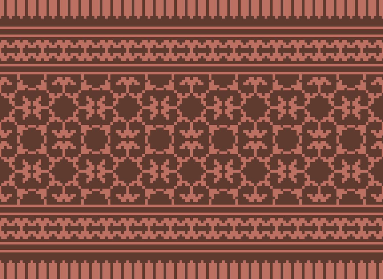 geometrico etnico modello. pixel modello. design per vestiario, tessuto, sfondo, sfondo, avvolgere, batik. maglieria, ricamo stile. azteco geometrico arte ornamento Stampa. vettore illustrazione.