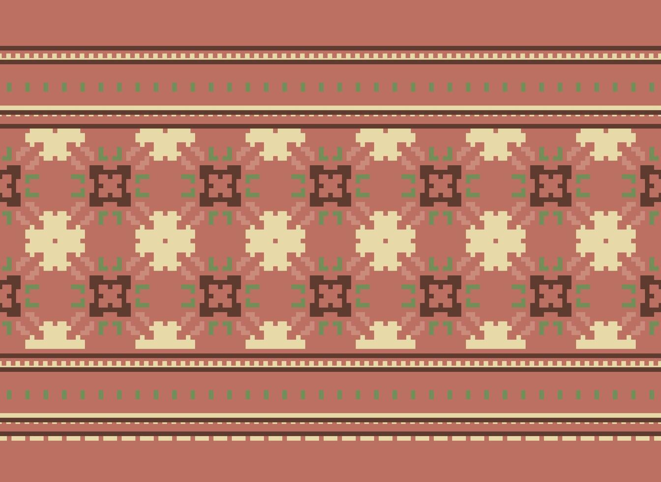 geometrico etnico modello. pixel modello. design per vestiario, tessuto, sfondo, sfondo, avvolgere, batik. maglieria, ricamo stile. azteco geometrico arte ornamento Stampa. vettore illustrazione.