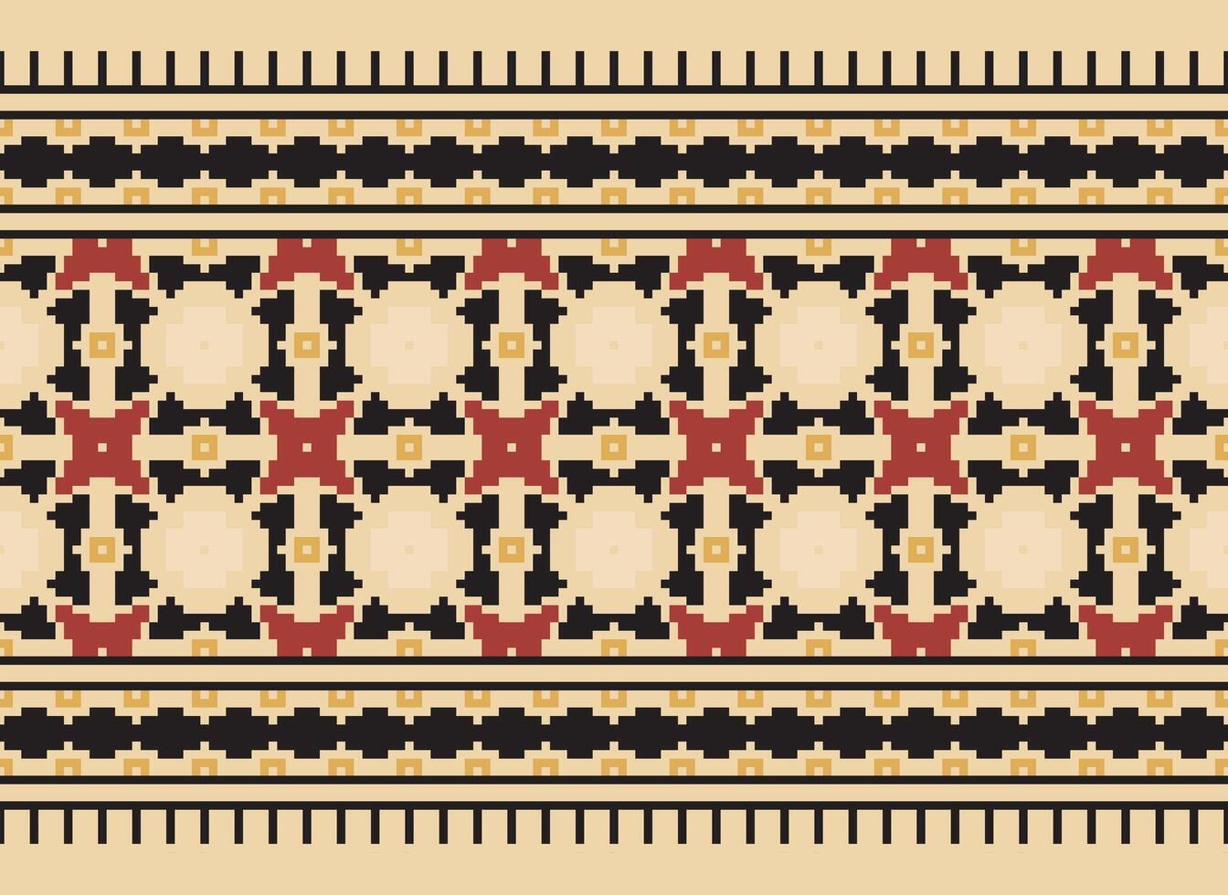 geometrico etnico modello. pixel modello. design per vestiario, tessuto, sfondo, sfondo, avvolgere, batik. maglieria, ricamo stile. azteco geometrico arte ornamento Stampa. vettore illustrazione.