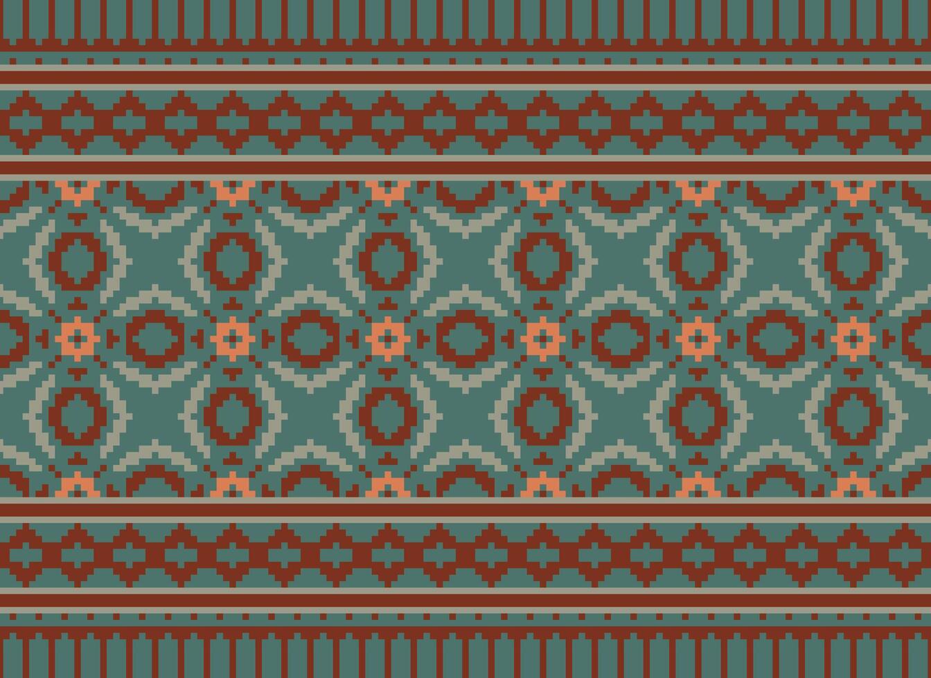 attraversare punto tradizionale etnico modello paisley fiore ikat sfondo astratto azteco africano indonesiano indiano senza soluzione di continuità modello per tessuto Stampa stoffa vestito tappeto le tende e sarong vettore