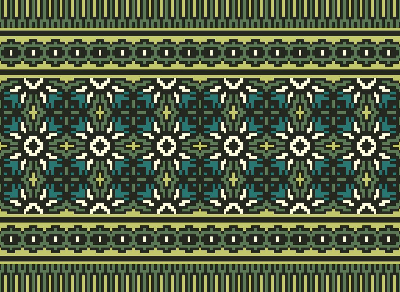 attraversare punto tradizionale etnico modello paisley fiore ikat sfondo astratto azteco africano indonesiano indiano senza soluzione di continuità modello per tessuto Stampa stoffa vestito tappeto le tende e sarong vettore