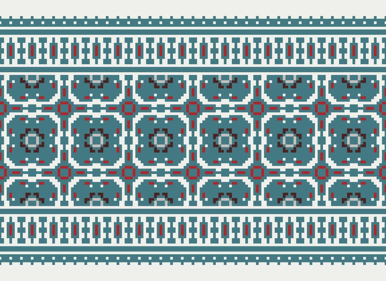 bellissimo floreale attraversare punto motivo.geometrico etnico orientale modello tradizionale sfondo.azteco stile astratto vettore illustrazione.disegno per trama, tessuto, abbigliamento, avvolgimento, decorazione, tappeto.