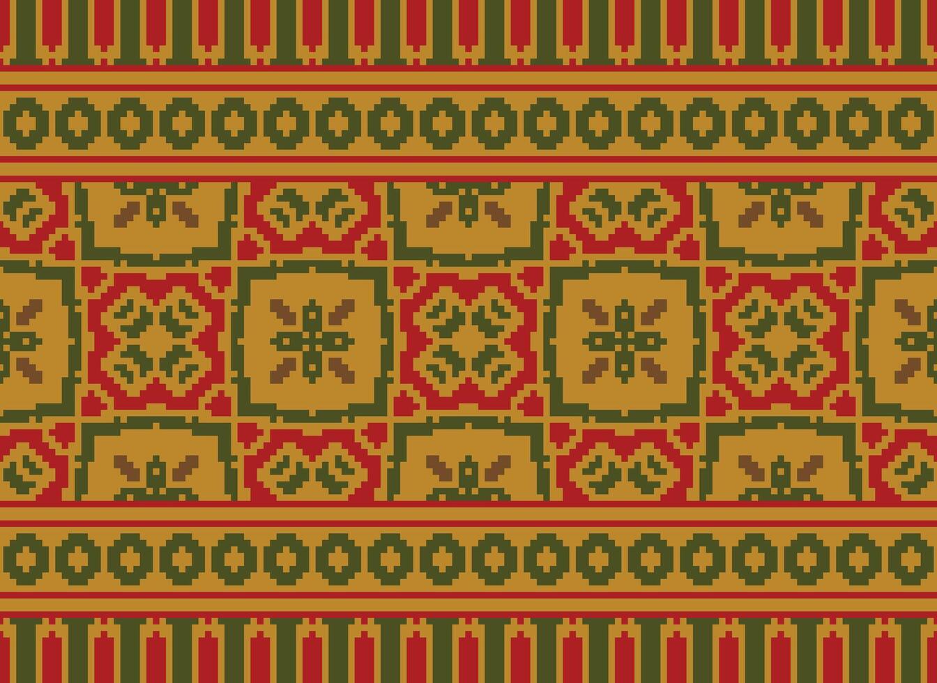 annate attraversare punto tradizionale etnico modello paisley fiore ikat sfondo astratto azteco africano indonesiano indiano senza soluzione di continuità modello per tessuto Stampa stoffa vestito tappeto le tende e sarong vettore