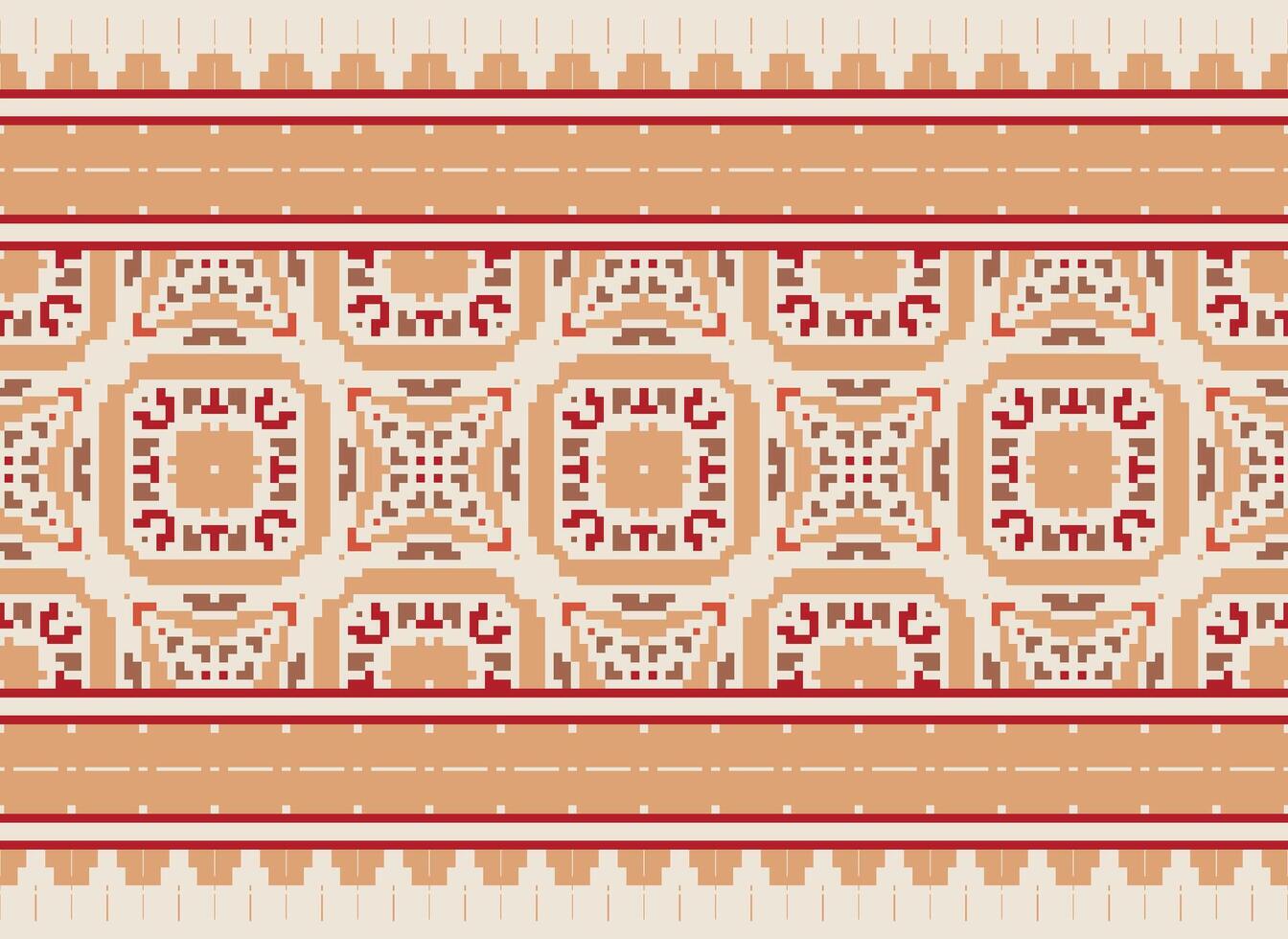 annate attraversare punto tradizionale etnico modello paisley fiore ikat sfondo astratto azteco africano indonesiano indiano senza soluzione di continuità modello per tessuto Stampa stoffa vestito tappeto le tende e sarong vettore