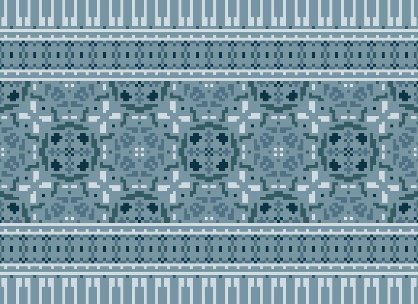 pixel annate attraversare punto tradizionale etnico modello paisley fiore ikat sfondo astratto azteco africano indonesiano indiano senza soluzione di continuità modello per tessuto Stampa stoffa vestito tappeto le tende e sarong vettore