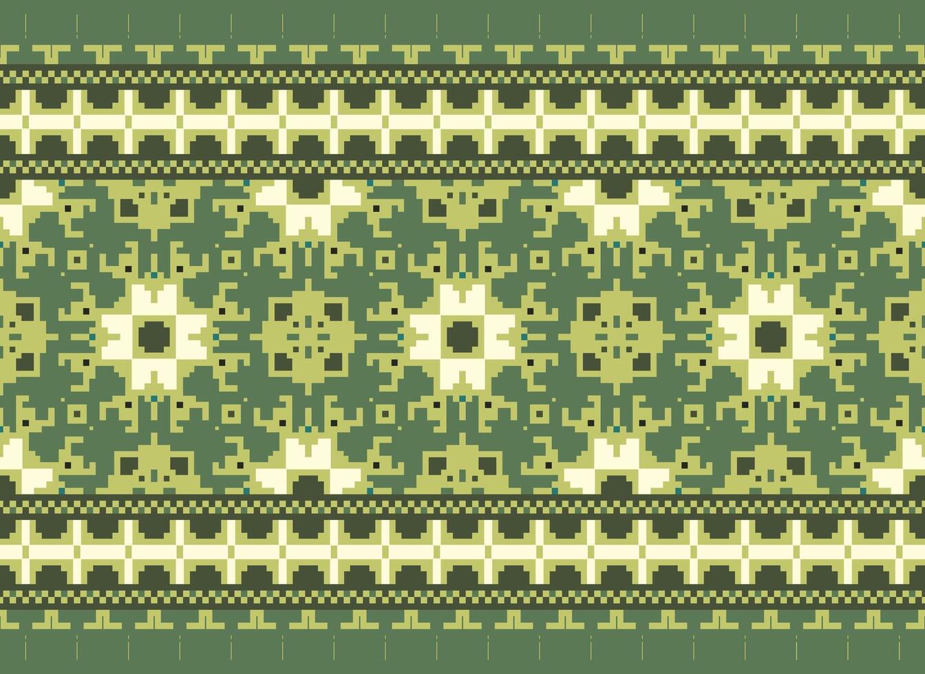 pixel annate attraversare punto tradizionale etnico modello paisley fiore ikat sfondo astratto azteco africano indonesiano indiano senza soluzione di continuità modello per tessuto Stampa stoffa vestito tappeto le tende e sarong vettore