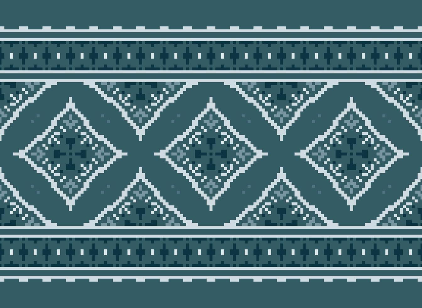 pixel annate attraversare punto tradizionale etnico modello paisley fiore ikat sfondo astratto azteco africano indonesiano indiano senza soluzione di continuità modello per tessuto Stampa stoffa vestito tappeto le tende e sarong vettore