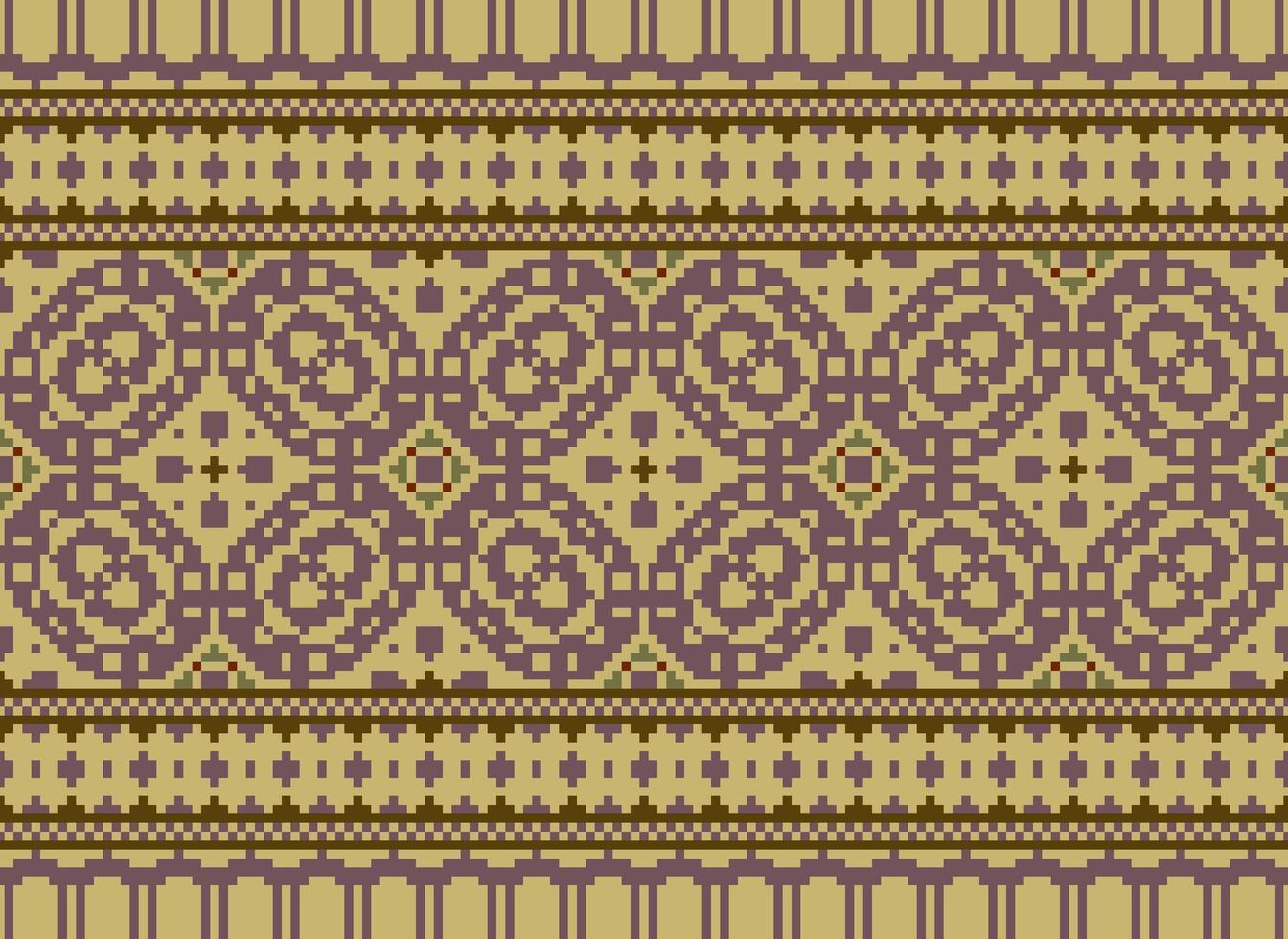 annate attraversare punto tradizionale etnico modello paisley fiore ikat sfondo astratto azteco africano indonesiano indiano senza soluzione di continuità modello per tessuto Stampa stoffa vestito tappeto le tende e sarong vettore