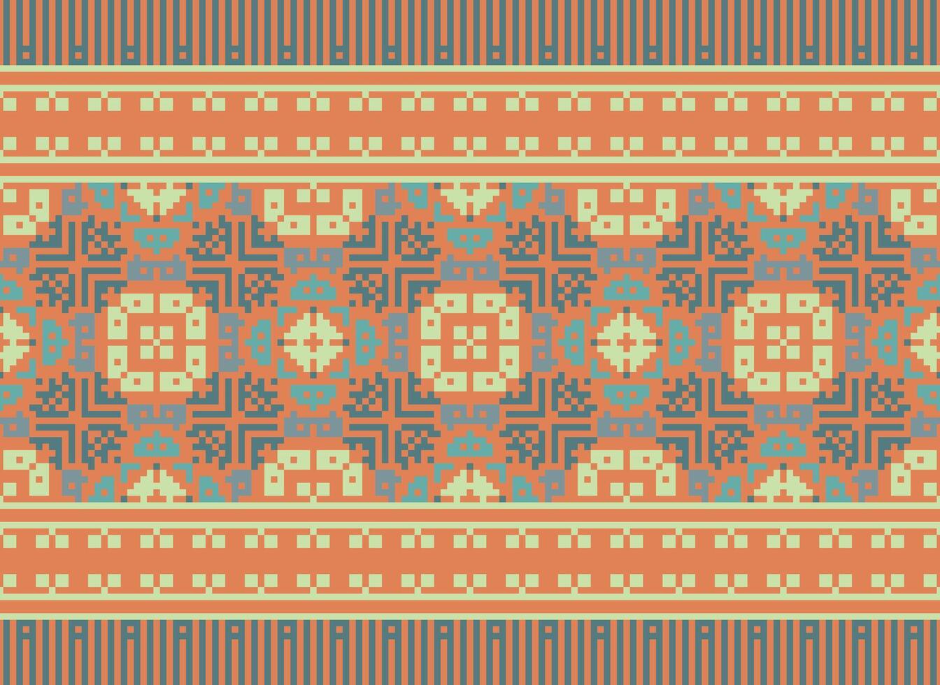 annate attraversare punto tradizionale etnico modello paisley fiore ikat sfondo astratto azteco africano indonesiano indiano senza soluzione di continuità modello per tessuto Stampa stoffa vestito tappeto le tende e sarong vettore