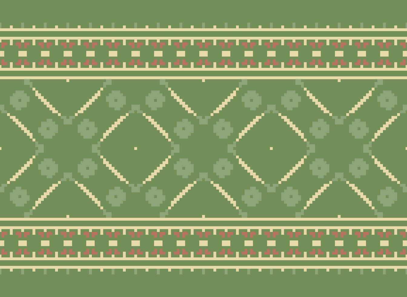 pixel annate attraversare punto tradizionale etnico modello paisley fiore ikat sfondo astratto azteco africano indonesiano indiano senza soluzione di continuità modello per tessuto Stampa stoffa vestito tappeto le tende e sarong vettore