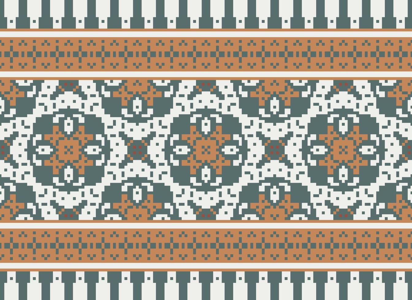 annate attraversare punto tradizionale etnico modello paisley fiore ikat sfondo astratto azteco africano indonesiano indiano senza soluzione di continuità modello per tessuto Stampa stoffa vestito tappeto le tende e sarong vettore