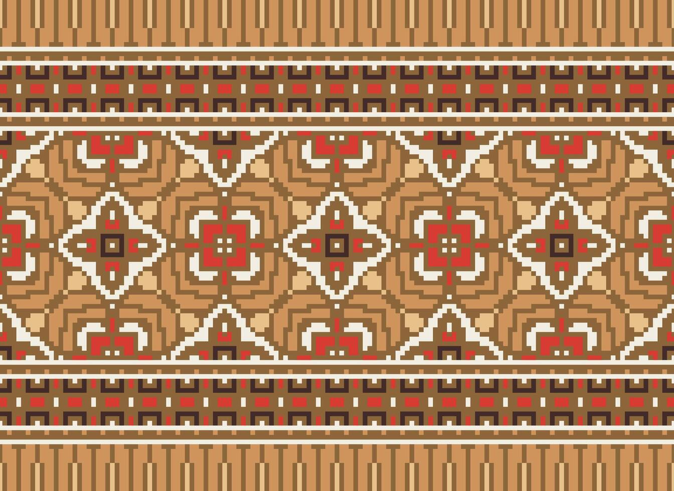 annate attraversare punto tradizionale etnico modello paisley fiore ikat sfondo astratto azteco africano indonesiano indiano senza soluzione di continuità modello per tessuto Stampa stoffa vestito tappeto le tende e sarong vettore