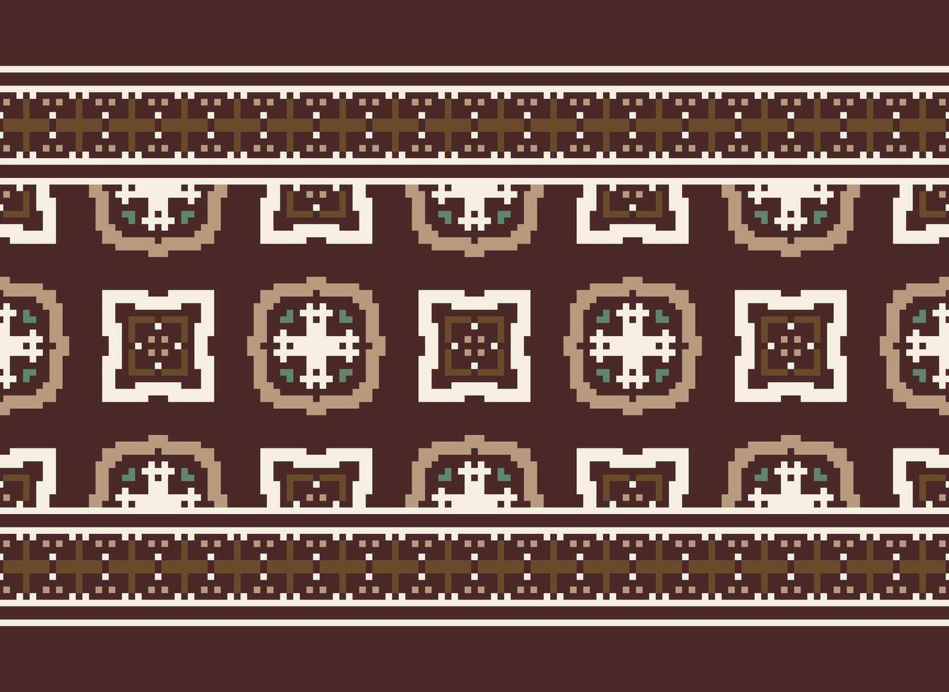 pixel annate attraversare punto tradizionale etnico modello paisley fiore ikat sfondo astratto azteco africano indonesiano indiano senza soluzione di continuità modello per tessuto Stampa stoffa vestito tappeto le tende e sarong vettore